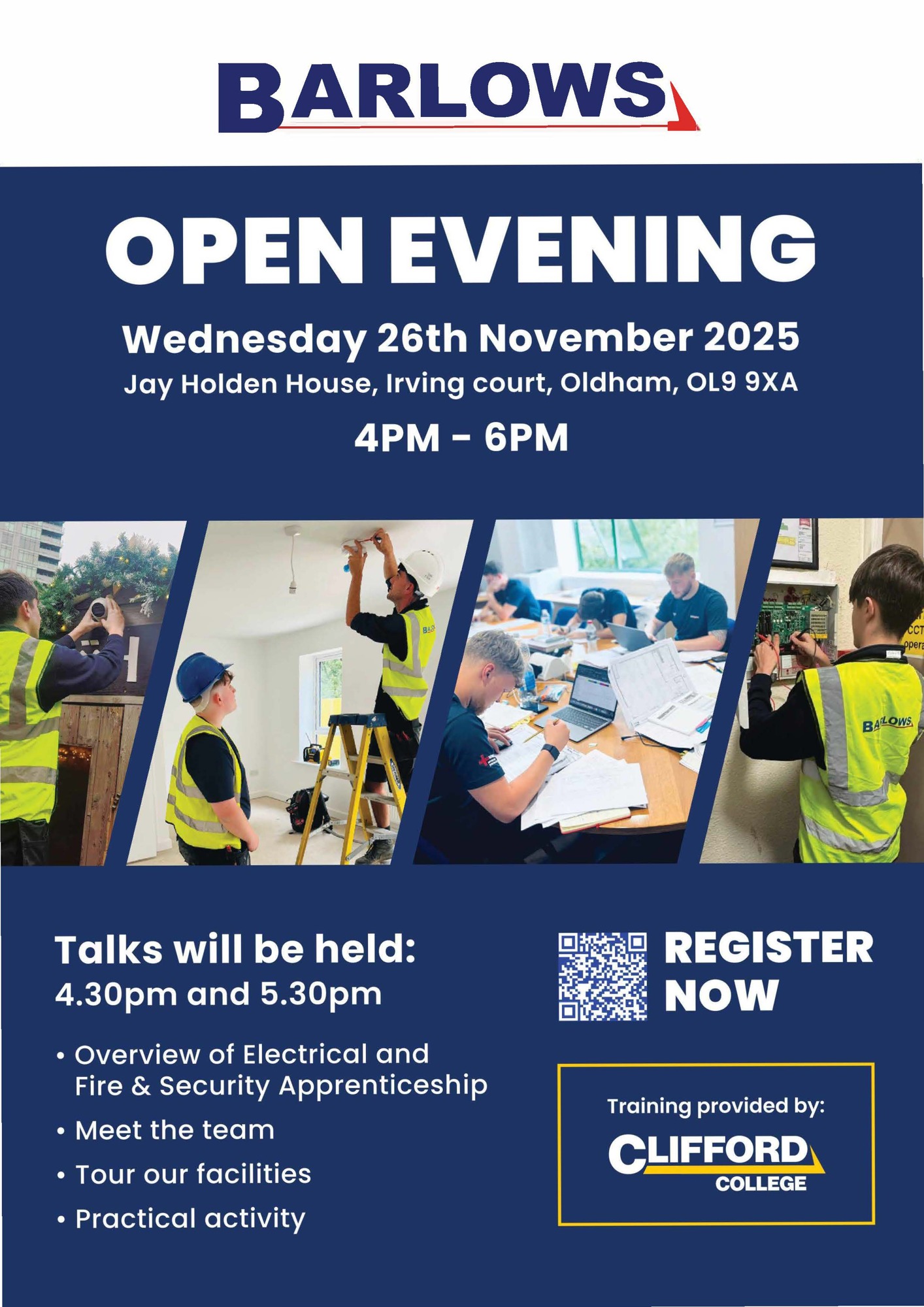 Barlows Open Evening Poster 2025 v3 Digital
